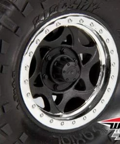 Axial 1.9 Walker Evans Wheels - Chrome/Black (2pcs) -Axial Salse Store AX08140 819d