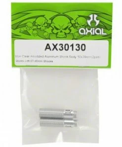 Axial Icon Clear Anodized Aluminum Shock Body 10x38mm (2pcs) -Axial Salse Store AX30130 8c36