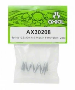 Axial Spring 12.5x40mm 5.44 Lbs/in - Firm (Yellow) - (2pcs) 3 Axial Spring 12.5x40mm 5.44 Lbs/in - Firm (Yellow) - (2pcs) -Axial Salse Store AX30208 28fb