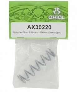 Axial Spring 14x70mm 2.85 Lbs/in - Medium (Green) (2pcs) -Axial Salse Store AX30220 dfc6