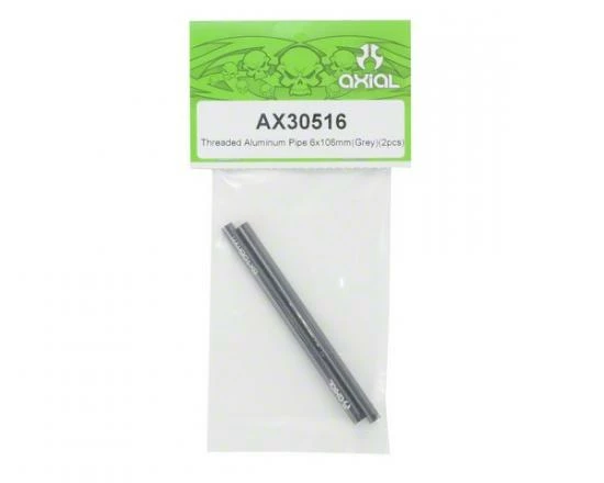 Axial Threaded Aluminum Pipe 6x106mm - Grey (2 Pcs.) 2 Axial Threaded Aluminum Pipe 6x106mm - Grey (2 Pcs.) - Image 2