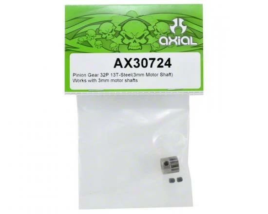 Axial Pinion Gear 32P 13T - Steel (3mm Motor Shaft) 2 Axial Pinion Gear 32P 13T - Steel (3mm Motor Shaft) - Image 2