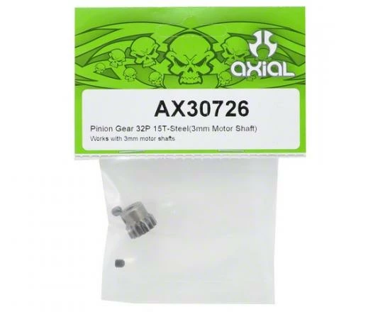 Axial Pinion Gear 32P 15T - Steel (3mm Motor Shaft) 2 Axial Pinion Gear 32P 15T - Steel (3mm Motor Shaft) - Image 2