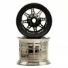Axial 8 Spoke Beadlock Wheels (Black Chrome)
