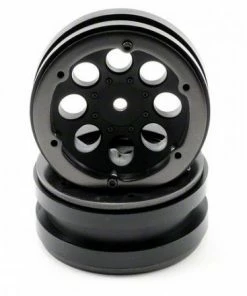 Axial 1.9 8 Hole Beadlocks - Black (2pcs)