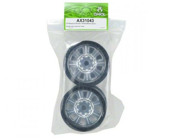 Axial 3.8 Raceline Monster Wheels (Chrome/Black) (2pcs) 3 Axial 3.8 Raceline Monster Wheels (Chrome/Black) (2pcs) - Image 3
